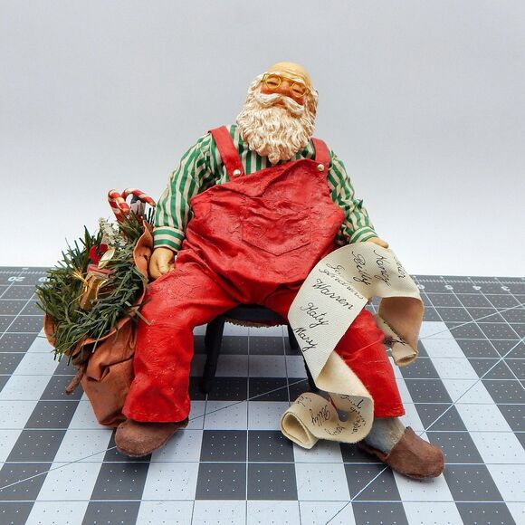 Clothique Possible Dreams Exhausted Santa Claus 9 Inch Christmas 1988 Seated - Picture 1 of 10